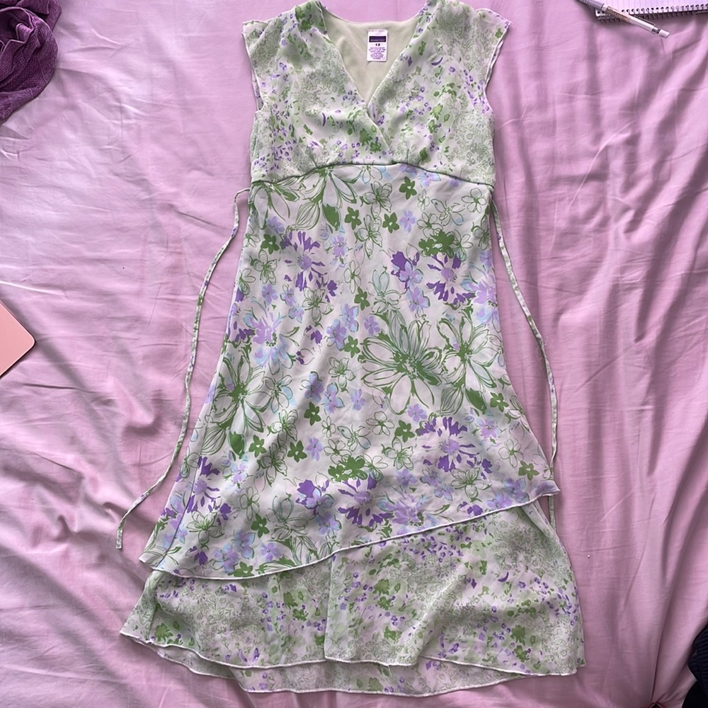Cute Flower Pattern Dress